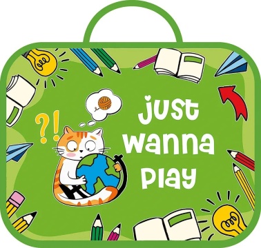 Папка А4 (335*260*60) с ручками, молния, ткань "Играть и учиться"