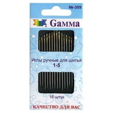 Иглы для шитья 1-5, 16шт