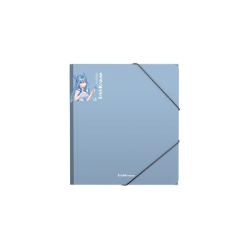 Папка для тетрадей на резинках пластиковая ErichKrause Soft Manga, A5+, ассорти (в пакете по 4 шт.)