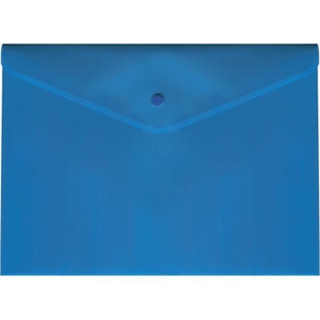 Конверт на кнопке А3 0,18мм полупрозрачный, синий