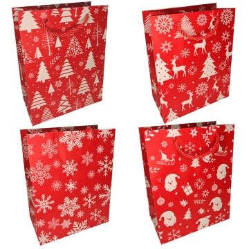 Пакет подар. бум. новогодн. крафт 18*23*10 см 200 гр/м2 "Новогодний"