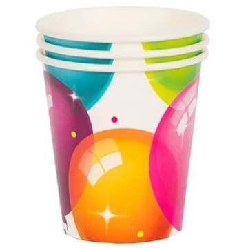 Стакан бум. 190 мл, 6 шт "Шары Кристальные"