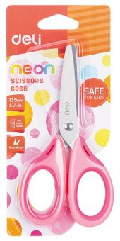 Ножницы детские Deli Neon 13,5мм сталь, цвет ассорти