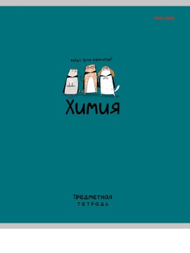 Тетрадь предметная А5 Химия "Mini friends" 48л, кл.,тисн.лен