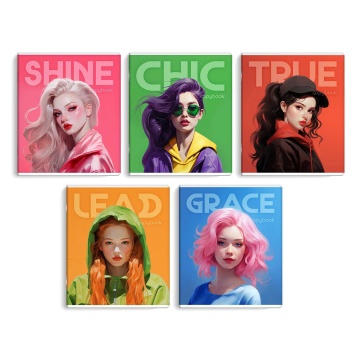 Тетрадь А5 48л кл. Феникс+ "Сияй", выб.твин лак