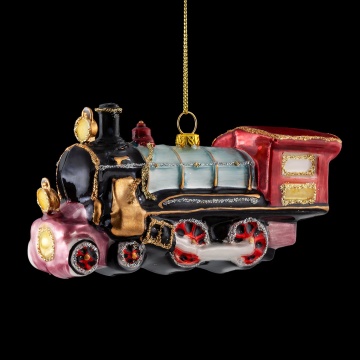 Украшение ErichKrause Decor Ретро-паровоз 13см, стекло