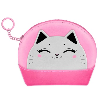 Кошелек для банкнот и монет Феникс+ "Котик" 11*7,5*3,5см, кожзам, молния