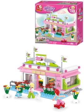 Конструктор пластм. Sluban "Розовая мечта. Бильярдный клубс" 289 дет.