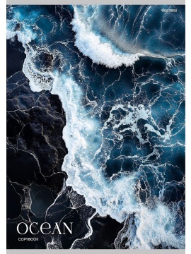 Тетрадь А4 48л кл. скоба Проф-Пресс "Синий океан - 1" (203*273мм)