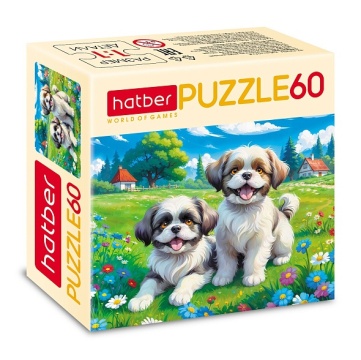 Пазлы   60 элементов  230*165мм.  "Лапки на лужайке"