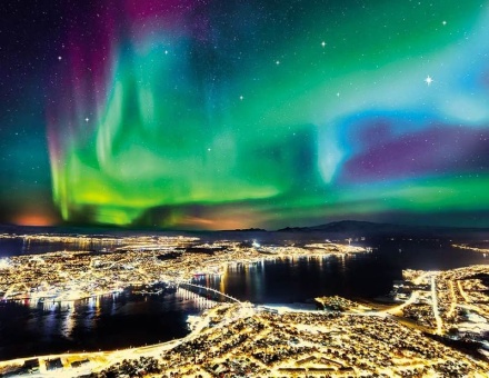 Календарь Трио металл+объем 295*720мм на 2026г. Северное сияние