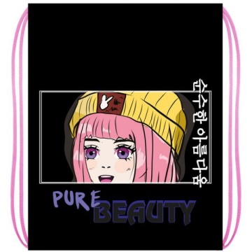 Мешок для обуви 1 отд, 410*490 "Аниме Beaute"