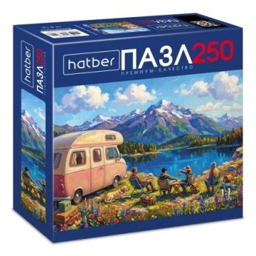 Пазлы 250 элементов 400*280мм. "Пикник у озера"