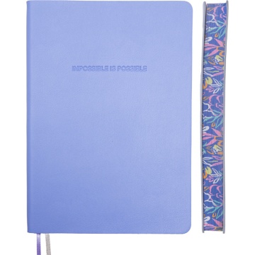 Ежедневник недат. А5 deVENTE Irene 272стр., сиреневый, мяг. обложка, кожзам, цветной срез