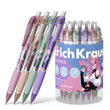 Карандаш механический 0,7мм Butterfly Manga,  с ластиком, НВ