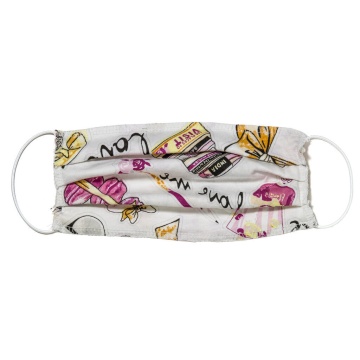 Маска гигиеническая 20*9см "Телефон" ткань х/б