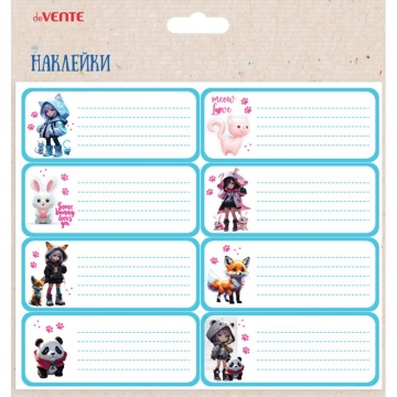 Набор наклеек для тетрадей "deVENTE. Korokoro" 40x96 мм, 8 шт,