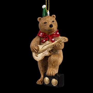 Украшение ErichKrause Decor Мишка музыкант 9.5см
