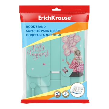 Подставка для книг пластиковая ErichKrause Girly Day, мятный