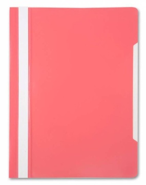 Скоросшив. пласт. прозр. верх.  розовый, 0.12/0.16