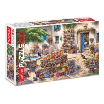 Пазлы 1500 элементов  670*480мм. "Цветущий дворик"