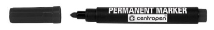 Маркер перманентный 2,5мм  чёрный Centropen