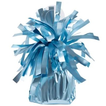 Грузик д/шара Конус голубой сатин