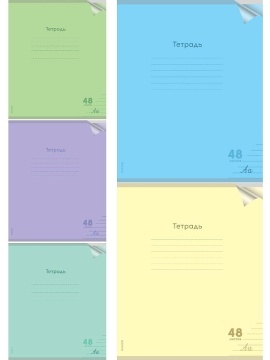 Тетрадь А5 48л ЛИН. Проф-Пресс  пласт.обл. "Классика. Ассорти"