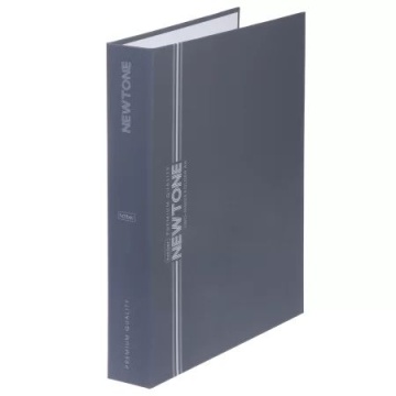 Тетрадь А5 80л кл. на кольцах Hatber "NEWtone PASTEL. Серый агат" софт-тач