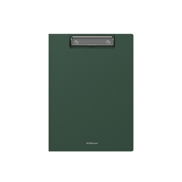 Папка-планшет пластиковая ErichKrause Matt Classic, A4, зеленый (в пакете по 4 шт.)