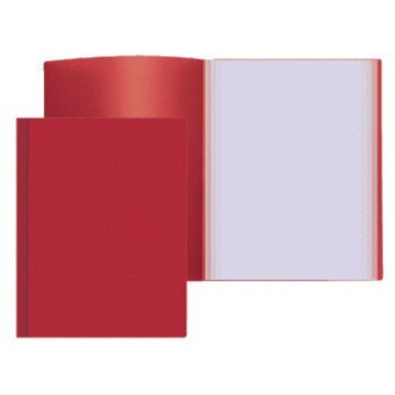 Папка файл А4  20лист 0,50мм, красная