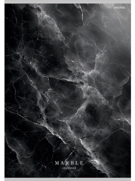 Тетрадь А4  48л кл. скоба Проф-Пресс "Черный мрамор" (203*273мм)