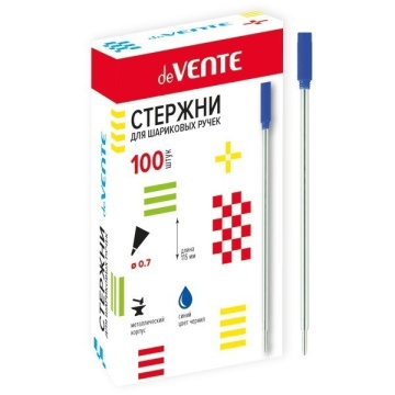 Стержень шар. метал. с поворот. механ. 115мм. синий