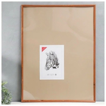 Фоторамка дерево 60*80см. 1701 (Светло-коричневая)