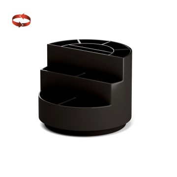 Подставка настольная вращающаяся пластиковая ErichKrause Мини-бургер, Классика, черный