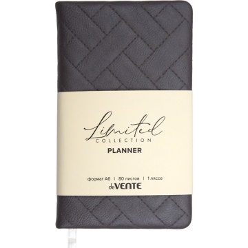Планинг недат. 100*170мм 80л.,кожзам "Elizabeth" темно-серый, 70м/г2