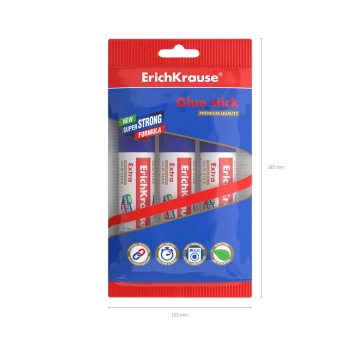 Набор 3 клея-карандаша ErichKrause Extra, 21г (в пакете)