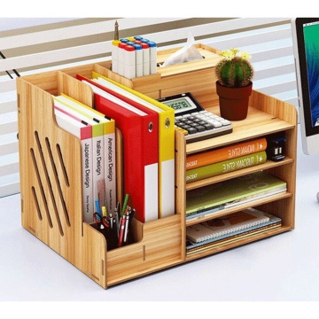 Подставка наст. "Mega" 37*28*27см , МДФ, дерево, фактура сосны