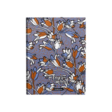 Папка на резинках пластиковая ErichKrause Tulips, A4 (в пакете по 4 шт.)