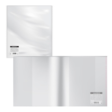 Обложка для тетрадей и дневн. (212*395) ПВХ 80мкм прозр.с клеевым краем и увелич. клапаном