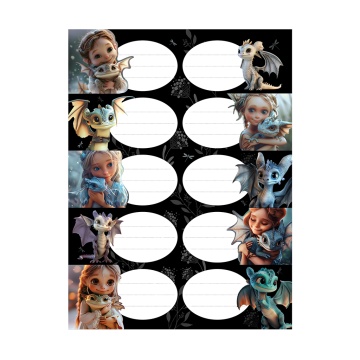 Наклейки на тетрадь ErichKrause Magic Pet, 3 листа, в пакете с европодвесом