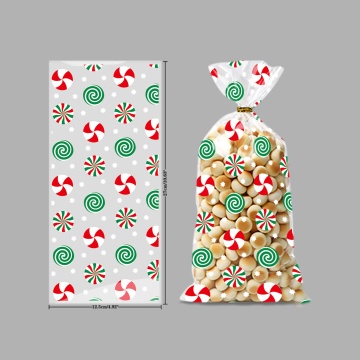 Пакеты подарочные 27,5*12,5 см "Новогодние" ПП (50 шт./уп.)