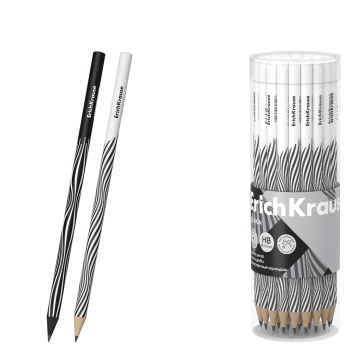 Чернографитный карандаш ErichKrause Illusion, круглый, HB (в тубусе по 42 шт.)
