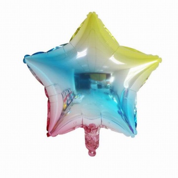 Шар фольга 18" "Звезда" разноцветный 45 см