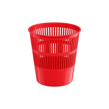 Корзина для бумаг сетчатая пластиковая ErichKrause Classic, 9л, красный