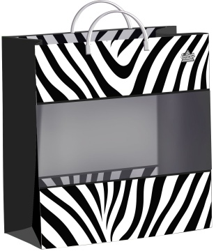 Пакет 26*24см (140мк) с пластиковой ручкой "Саванна" мягкий пластик