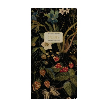 Еженедельник дат. 2026г, 87*165мм 64л., кожзам., тв.пер. "Flora. Лесные ягоды"