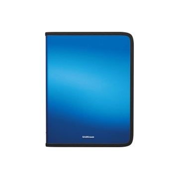 Папка для тетрадей на молнии пластиковая ErichKrause Matt Ice Metallic, A4+, ассорти (в пакете по 4