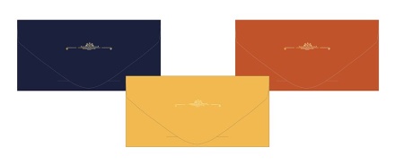 Набор конвертов 3шт, ассорти