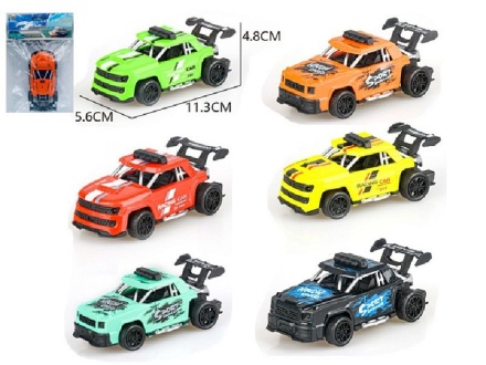 Машинка инерционная 11 см микс цветов, в пакете